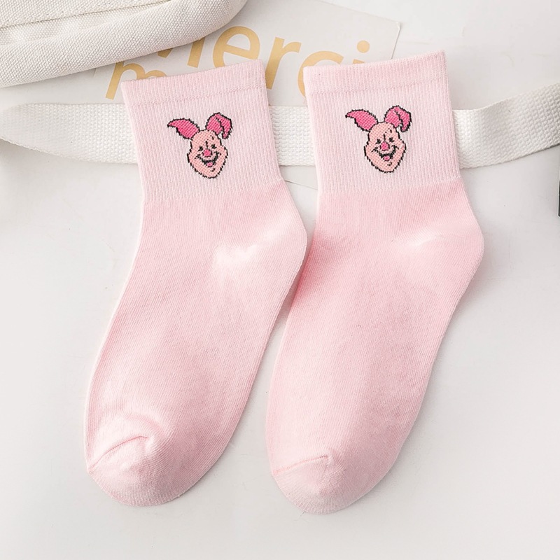 Japanese Cotton Socks Female Meters From Its In-tube Socks Cute Cartoon Socks Sports Socks For Men And Women